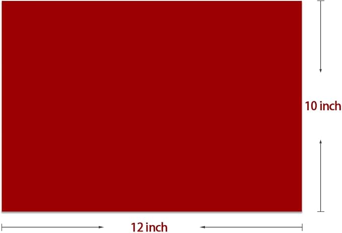 3D Puff Heat Transfer Vinyl 3 Sheets 12"x10"-Red Color | Puffy Iron-On Vinyl