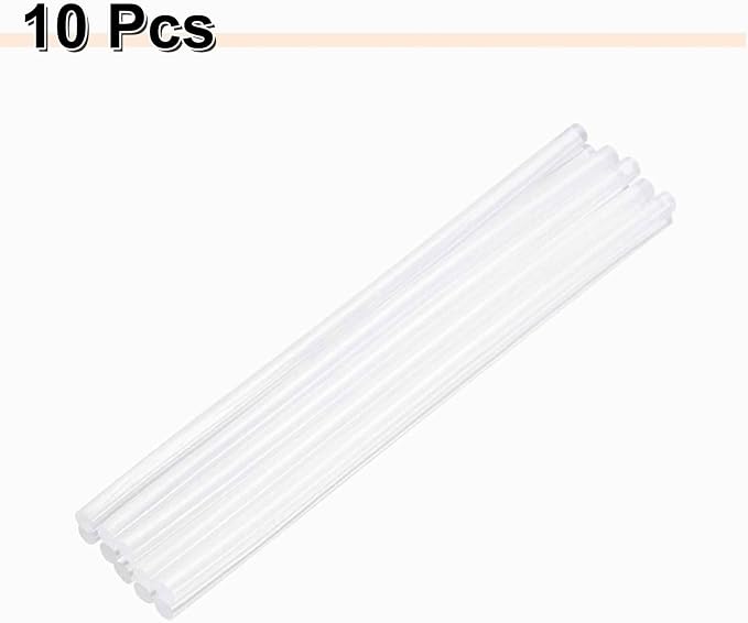 HARFINGTON 10pcs Hot Glue Sticks 0.28" Dia x 8.66" Long EVA Mini Hot Melt