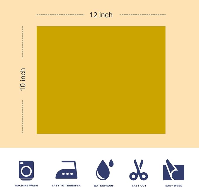 Skin-Coloured 3D Puff Heat Transfer Film, 8 Sheets Per Pack, Each Sheet