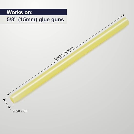 ASA Industrial Hot Glue Sticks 5/8" x 10" – High Temp Adhesive