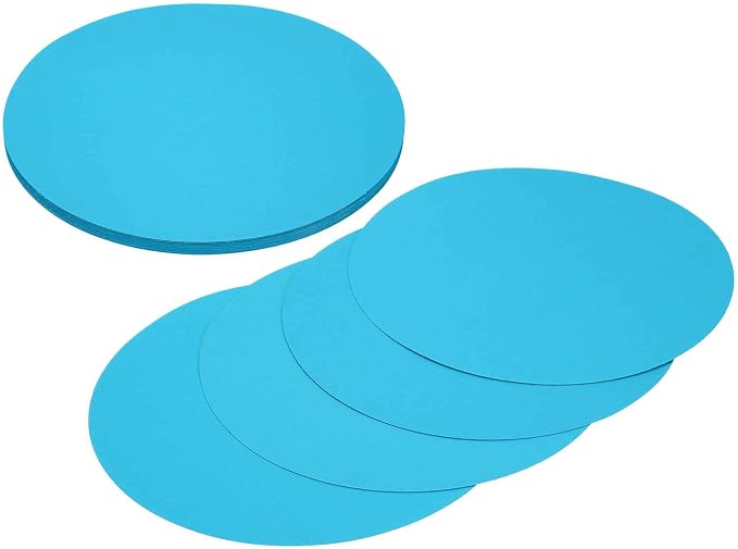 MECCANIXITY 24 Pcs Circle Card Stock, 9.8 Inch Round Cutouts Paper Thick