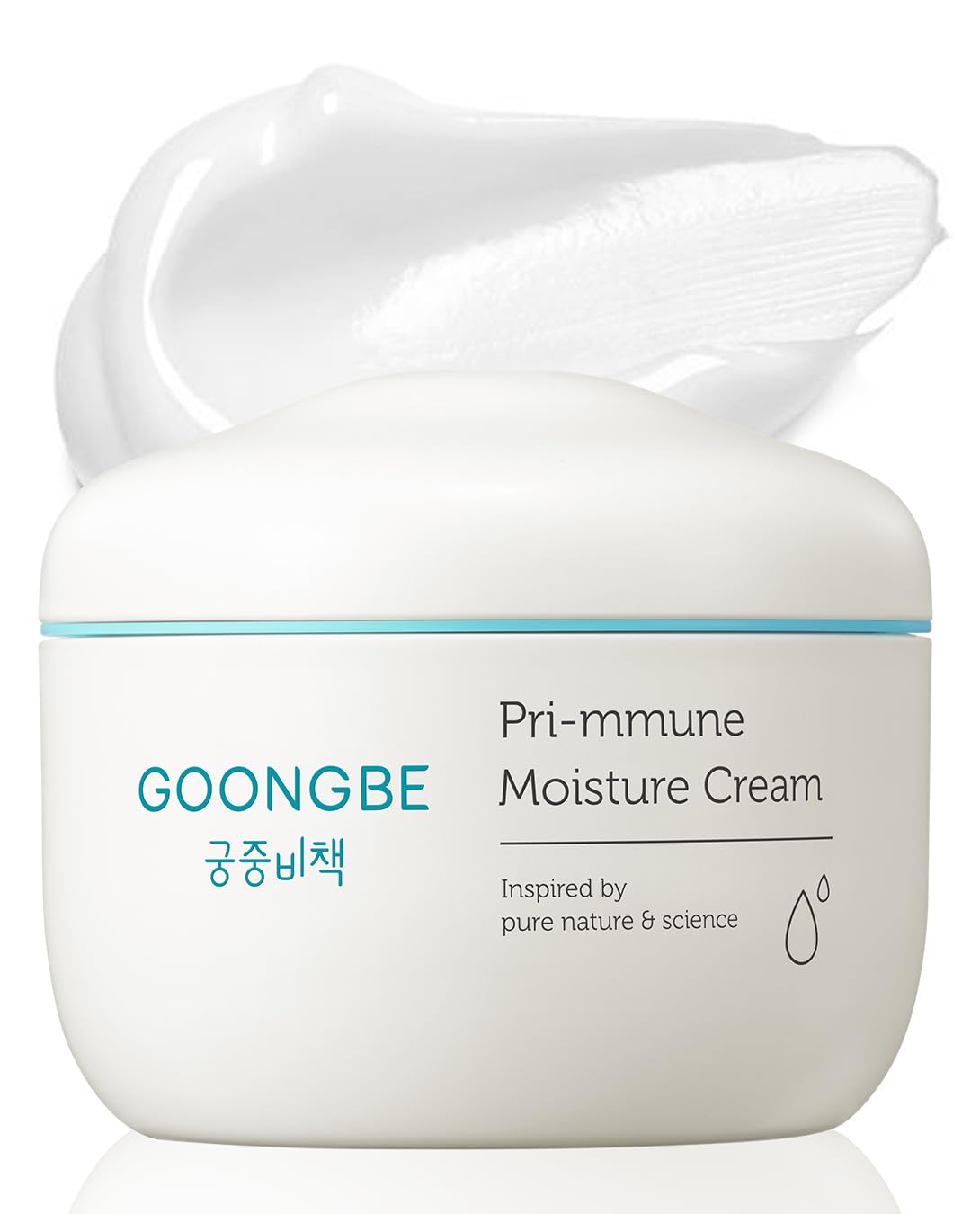 GOONGBE Pri-mmune Moisture Cream - Korean Baby Body Cream with Shea Butter - Hypoallergenic Gentle Daily Moisturizer for Dry Skin - Fast Absorbing, Naturally Derived Non-Sticky Cream, 6.1oz.