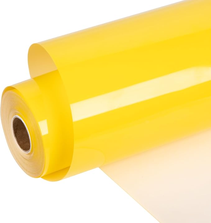 HTVRONT Yellow Heat Transfer Vinyl Roll, Iron on Vinyl