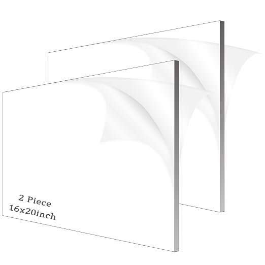 Clear Acrylic Sheet Plexiglass, 1/4" Thick Cast Acrylic Glass Sheet, Plexiglass