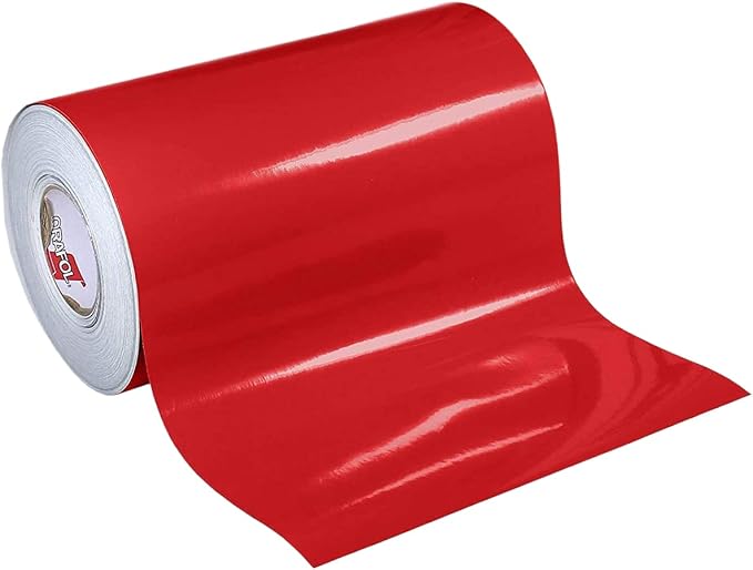 ORACAL 651 Glossy Vinyl Roll – Red Permanent Adhesive Film