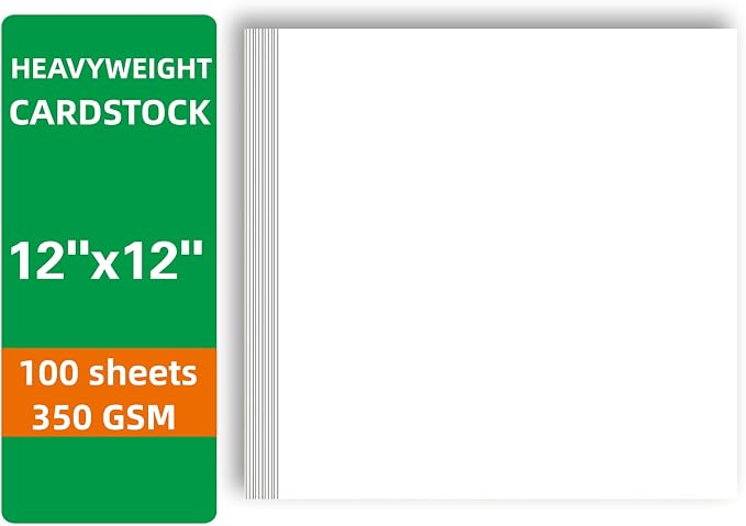 100 Sheets White Cardstock Thick Paper