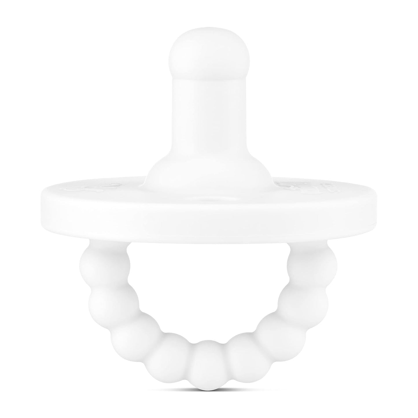 Ryan & Rose Cutie PAT Pacifier Teether (Stage 2, White)