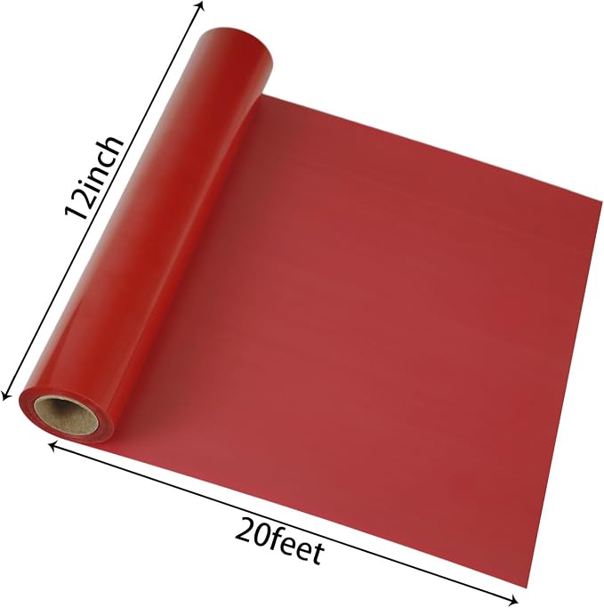 Guangyintong Red Puff Heat Transfer Vinyl HTV Rolls