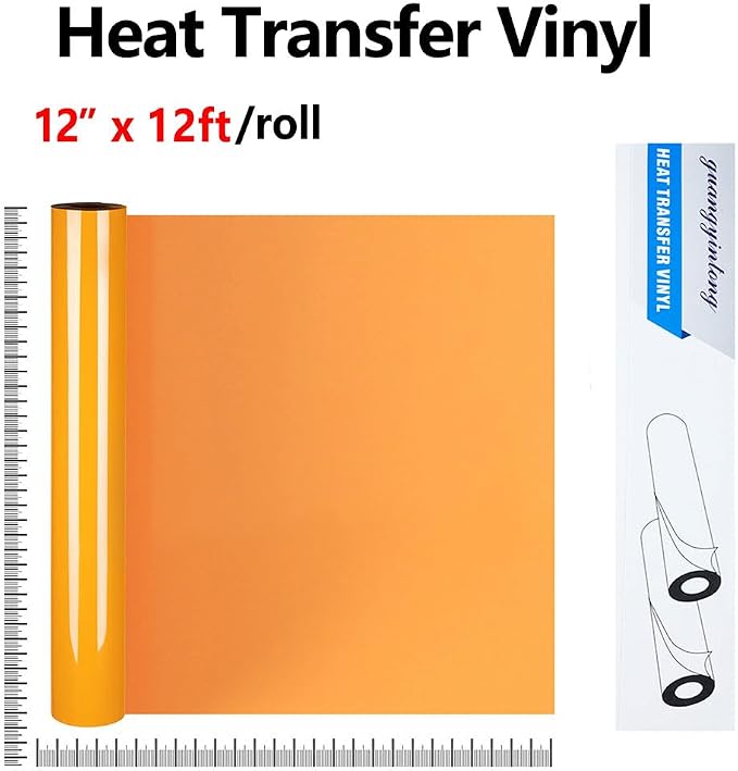guangyintong Light Orange Heat Transfer Vinyl HTV Rolls