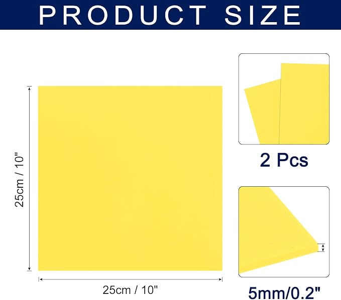 MECCANIXITY Foam Sheets Crafts 10x10 Inch 5mm EVA Craft Foam Paper Foam Sheets