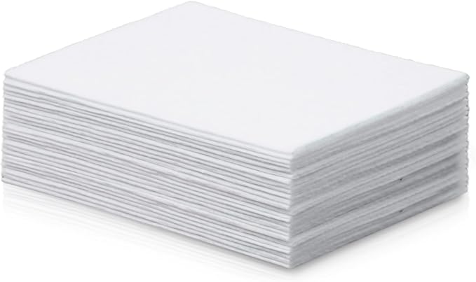 15Pcs White Stiff Felt Fabric Sheets,
