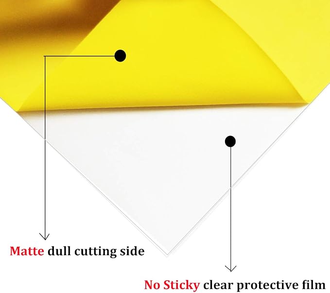 guangyintong Heat Transfer Vinyl Yellow HTV Rolls, Matte Surface PVC Material