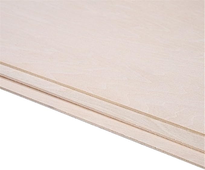 10pcs Balsa Wood Sheets Ply, 100/200/300mm Long Solid Wood Boards, 1-8mm Thin