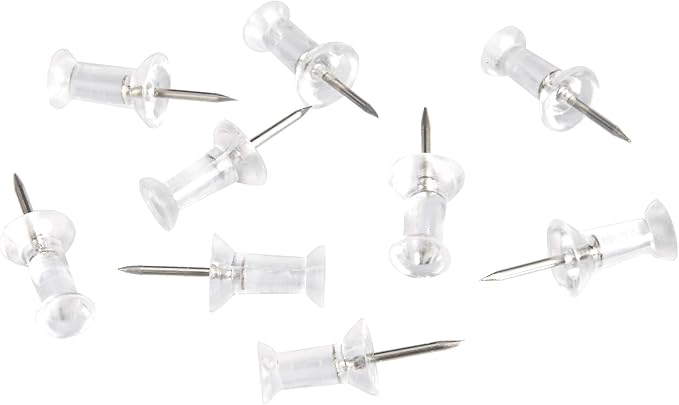 Amazon Basics Push Pins, Steel Point