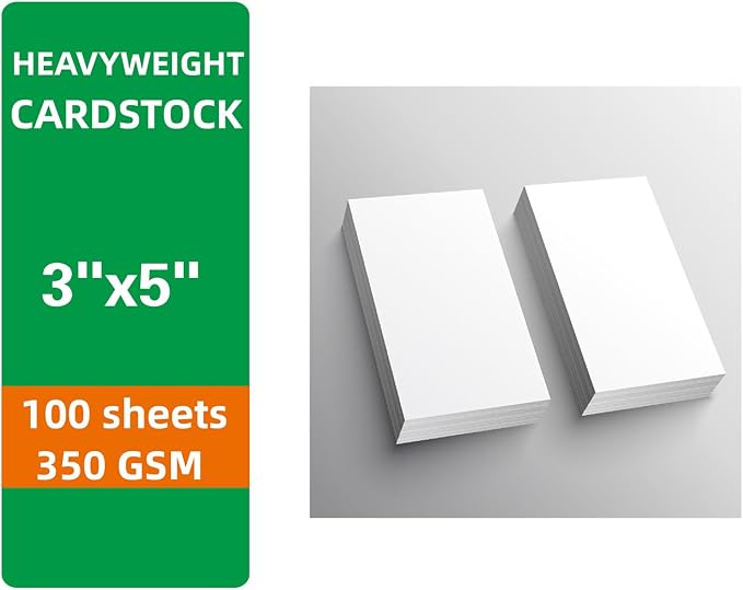 100 Sheets White Cardstock Thick Paper