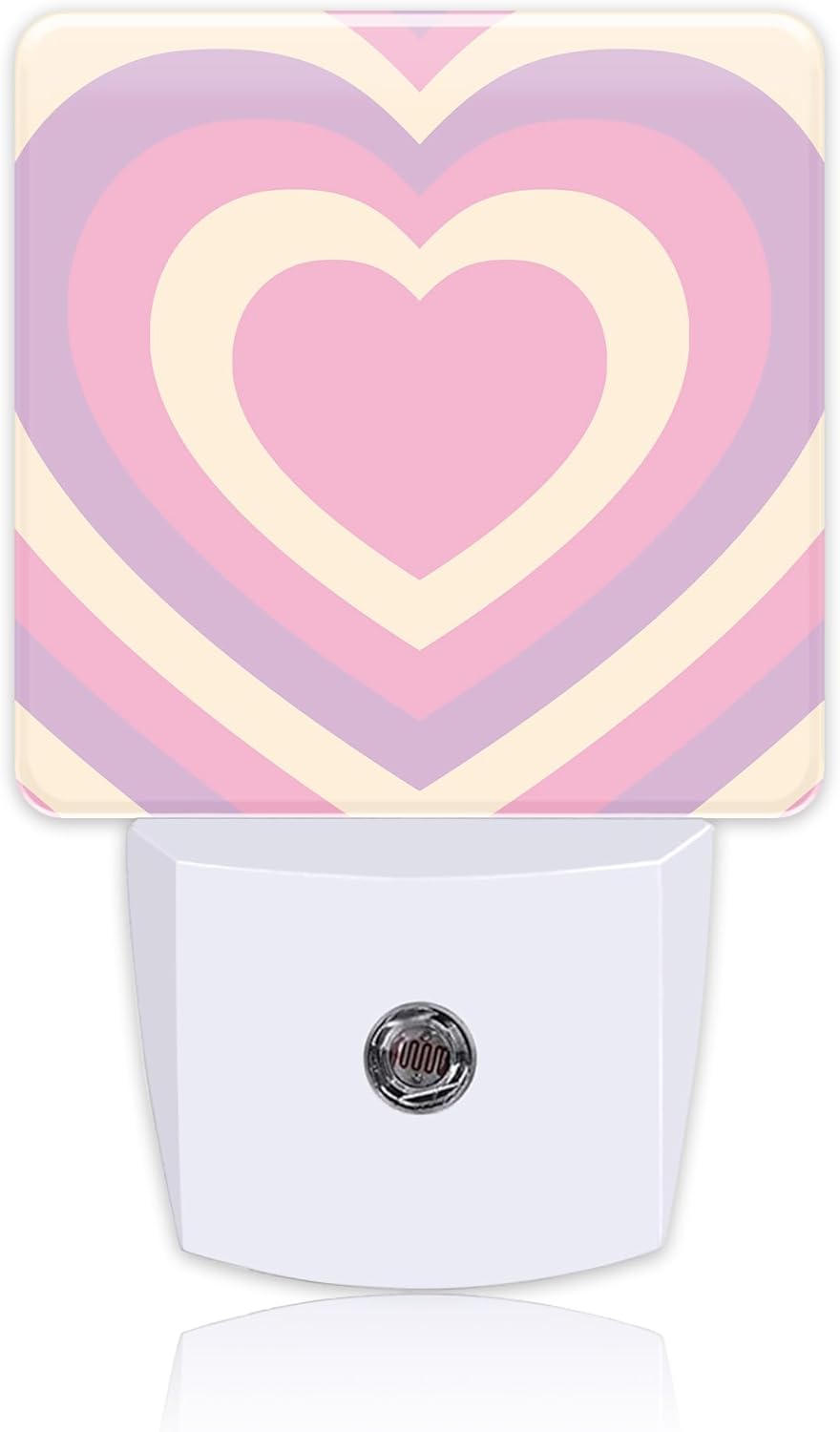 Pink Love Swirl Night Light for Kids, LED Night Light Plug into Wall with Dusk to Dawn Sensor for Girls Boys Women Men Room Decor, Hallway, Kitchen, Bathroom, Nursery, Stairs