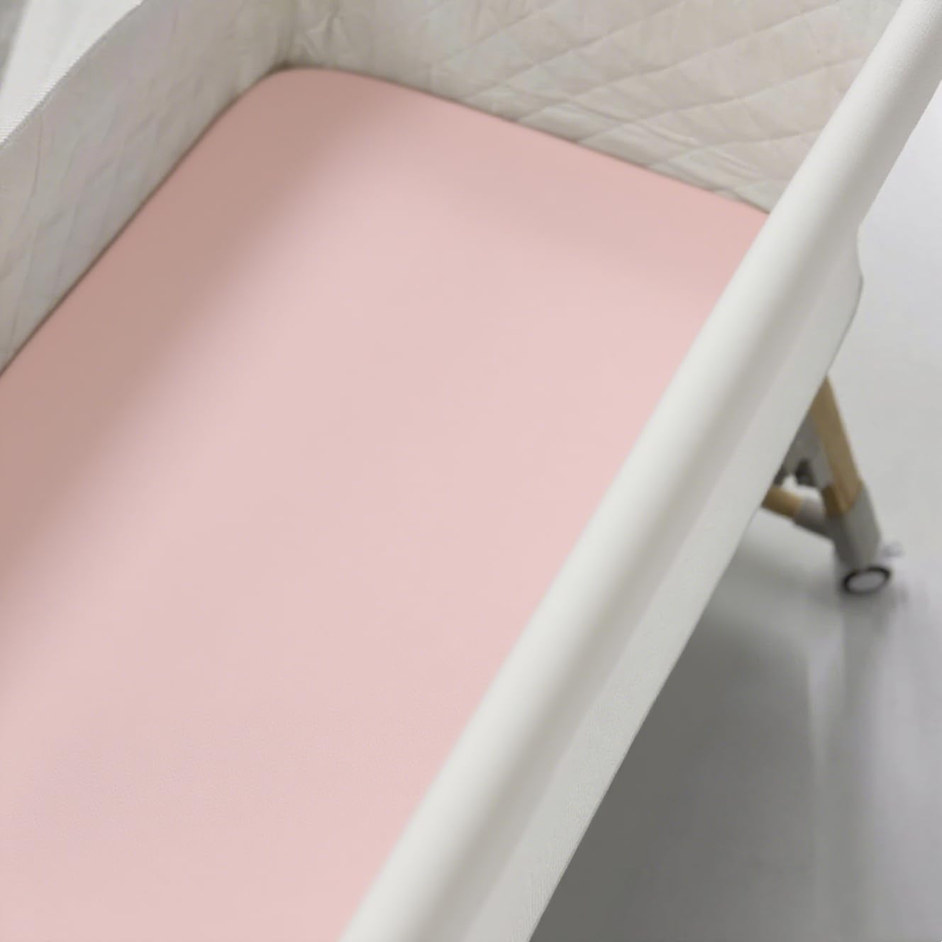American Baby Company 2 Pack 100% Natural Cotton Fitted Cradle/Bassinet Sheets 36" x 18" - Soft, Breathable & Hypoallergenic Bed Sheets, Pink, Neutral for Boys & Girls