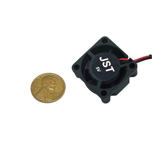 DEVMO 2pcs USB 5V DC Fan 2510 Small 2 pin Cooling Cooler Computer 25mm X 10mm (25x25x10)