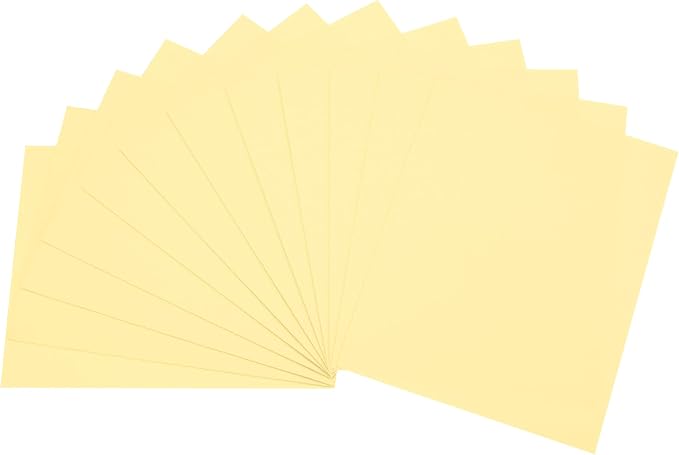 uxcell Light Yellow EVA Foam Sheets, 11.8x7.9 in 1.8mm Thick Handicraft Foam