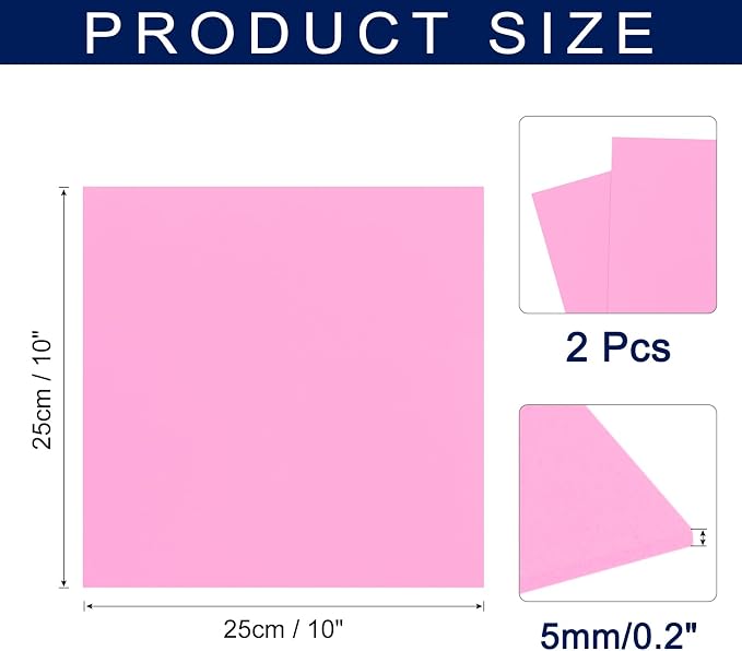 MECCANIXITY Foam Sheets Crafts 10x10 Inch 5mm EVA Craft Foam Paper Foam Sheets
