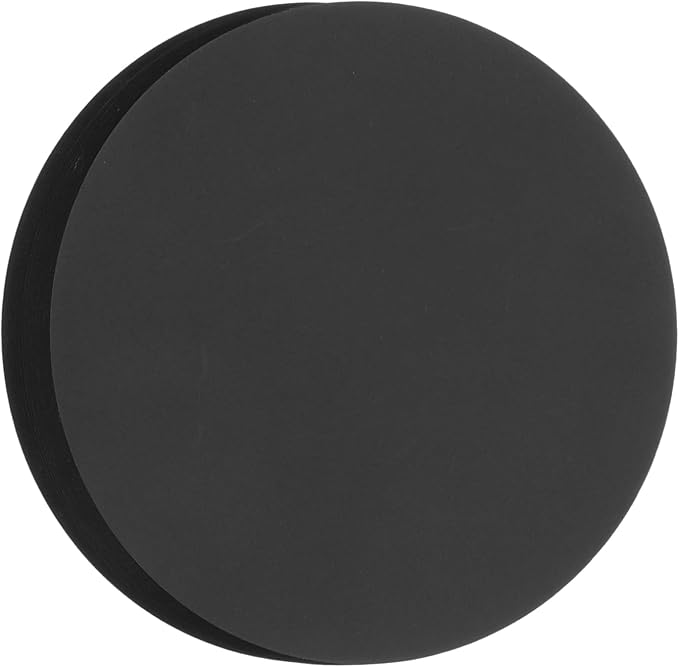 MECCANIXITY 60 PCS Black Circle Cutouts Paper, 8 Inch Round Cutouts 200gsm/75lb
