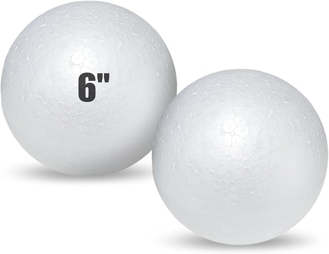 Styrofoam Balls 6 Inch, DIY Craft Giant Foam Ball