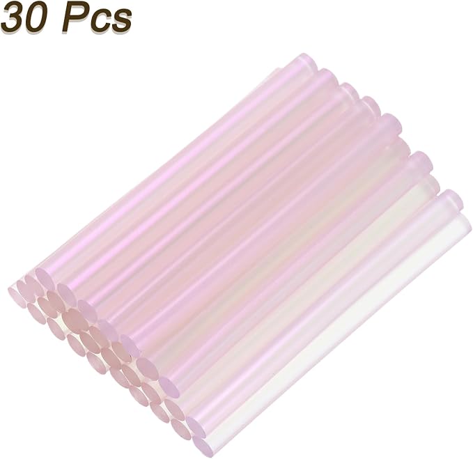 uxcell 30pcs 7mm x 100mm Mini Hot Glue Sticks