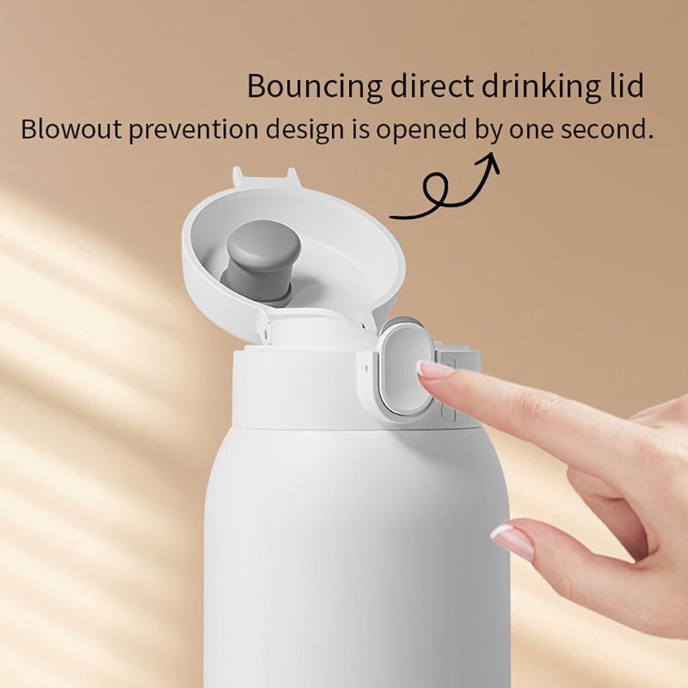 Portable Milk Warmer for Travel, 18.88oz Large Capacity Bottle Fast Breastmilk Water Warmer On The Go with LCD Display for Vehicle, Car, Airplane Journey