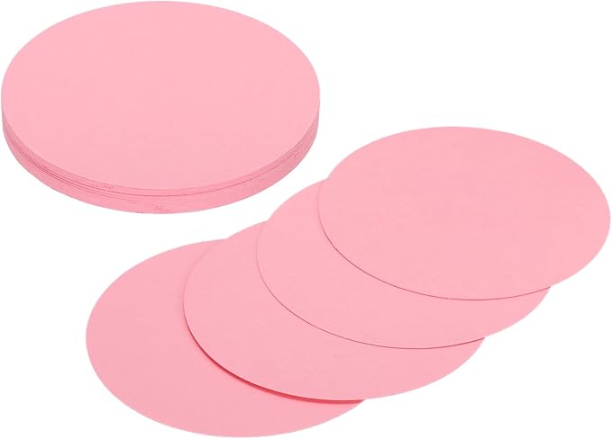 MECCANIXITY 24 Pcs Circle Card Stock, 3.9 Inch Round Cutouts Paper Thick