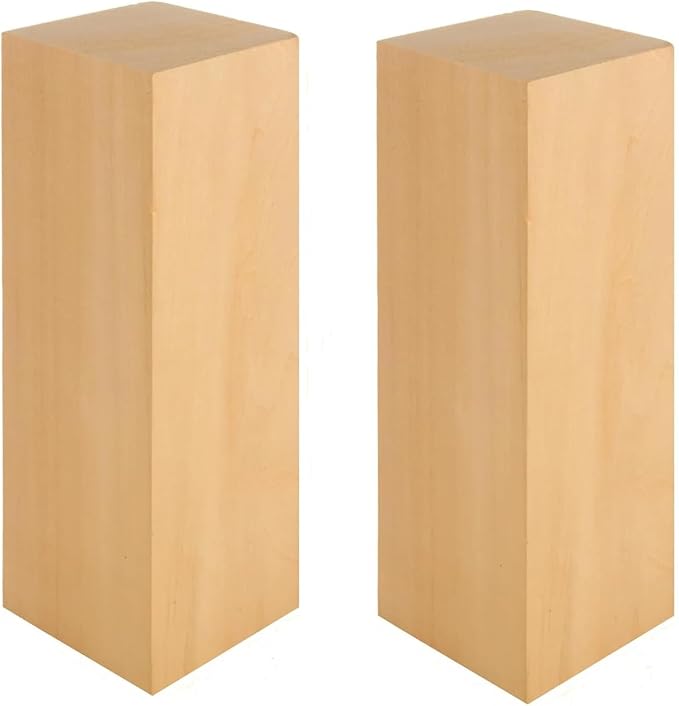 2 Pack 10x3x3 inch Basswood Carving Blocks, Unfinished Bass Wood Blocks