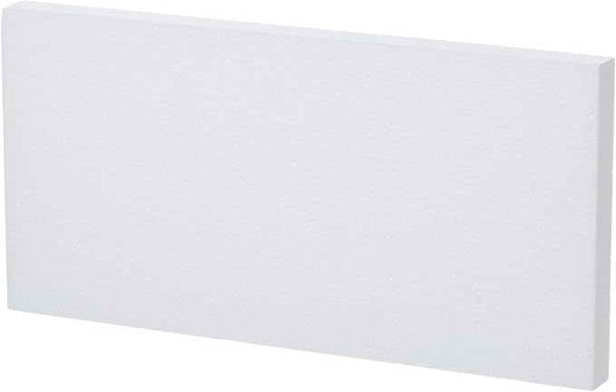 Crafare 4 Pack Craft Foam Blocks 14X7X1in Polystyrene Brick Rectangle