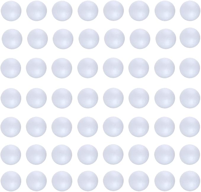 DIYASY 100 Pcs Mini Craft Foam Balls, 1Inch Mini Foam Balls