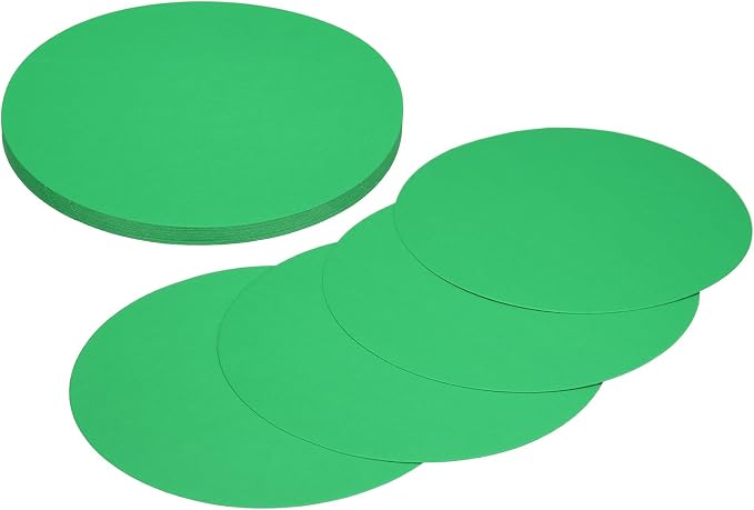 MECCANIXITY 24 Pcs Circle Card Stock, 6.7 Inch Round Cutouts Paper Thick