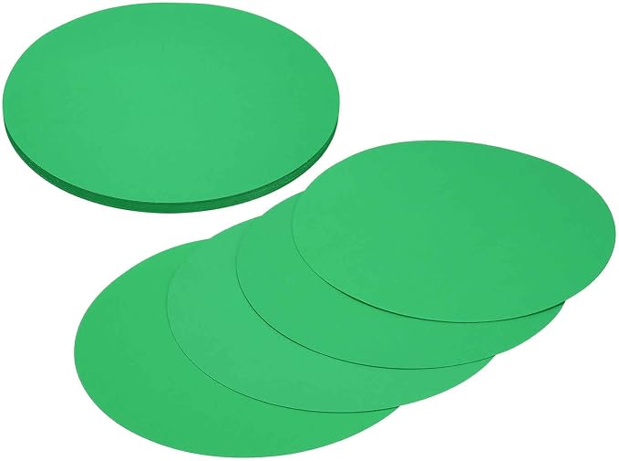 MECCANIXITY 24 Pcs Circle Card Stock, 8.3 Inch Round Cutouts Paper Thick