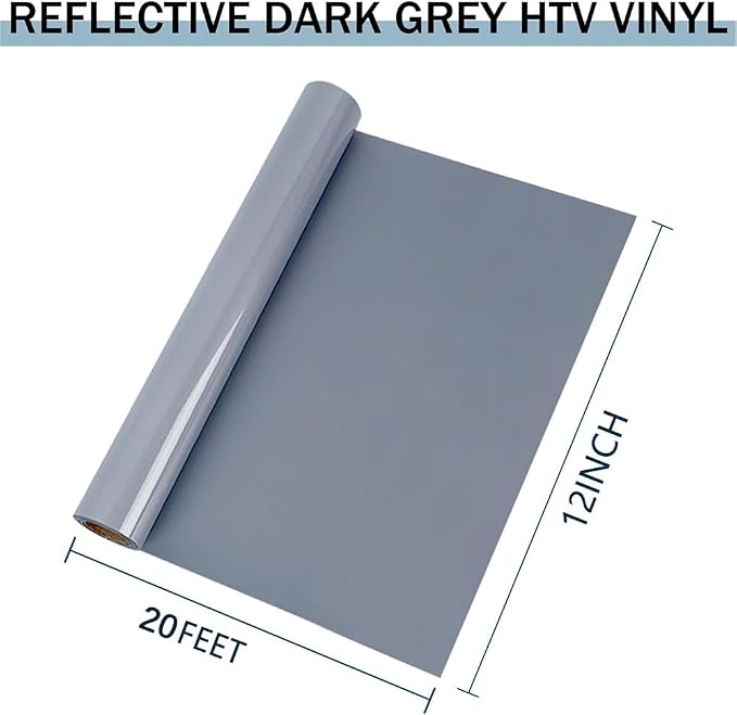 HTVVETUR Glow in The Dark HTV Heat Transfer Vinyl Roll 12 Inch by 20 Feet Iron