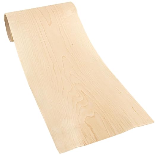 Maple Wood Veneer Sheet - 9ft x 9in