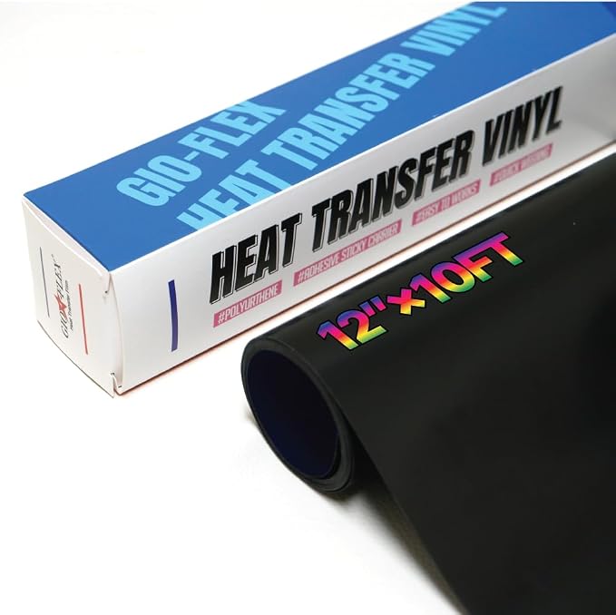 PU Heat Transfer Vinyl 12"×10ft Roll Navy – HTV