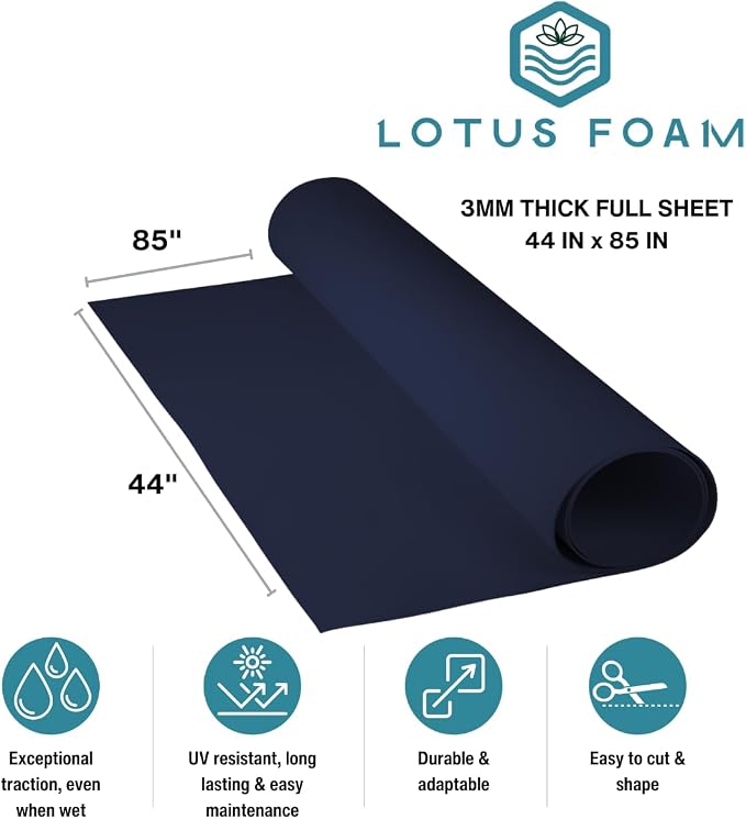 LotusFoam EVA Foam Sheet 3mm – 44"x 85" Craft Foam