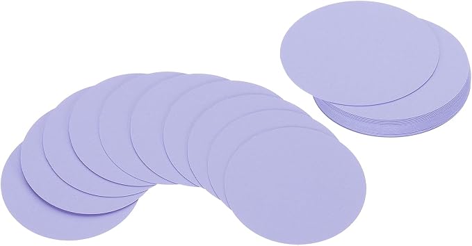 PATIKIL 2inch Circle Card Stock, Light Purple
