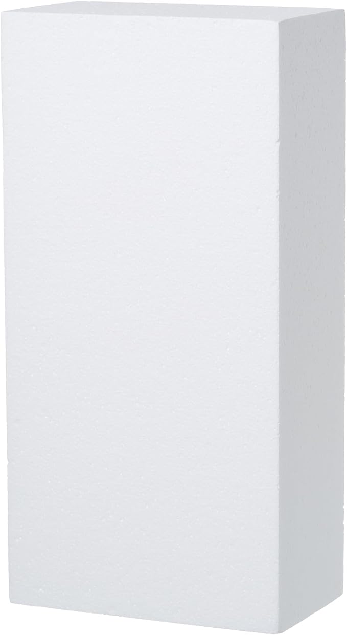 Crafare Large Craft Foam Block 14x7x4inch Foam Blocks Polystyrene Foam Brick