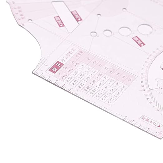 YILIANLIN 3X 1:5 Fashion Design Ruler Cloth Design School Student Teching