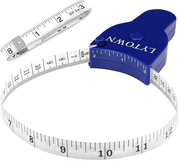 2PCS Body Measure Tape 60inch, Automatic Telescopic Tape Measure
