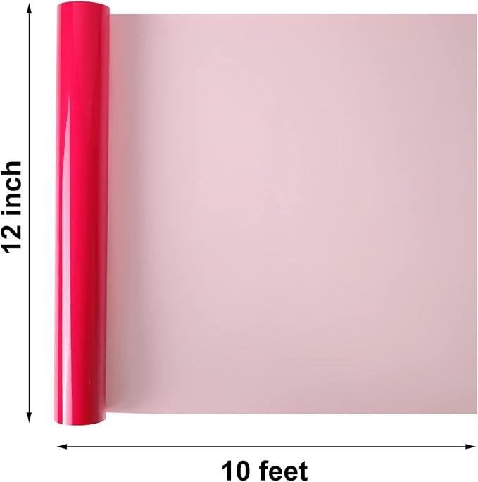 FUNKAKA Glow in The Dark Heat Transfer Vinyl Roll, Glow in The Dark HTV Vinyl