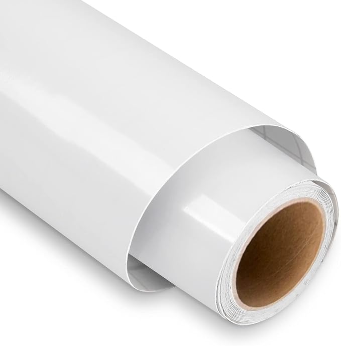 Lya Vinyl Glossy White Permanent Vinyl, Window & Home Decal