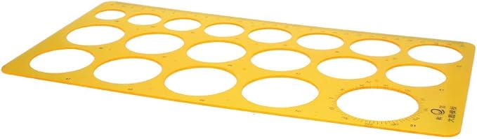 Utoolmart Geometric Drawing Template Measuring Ruler 30cm