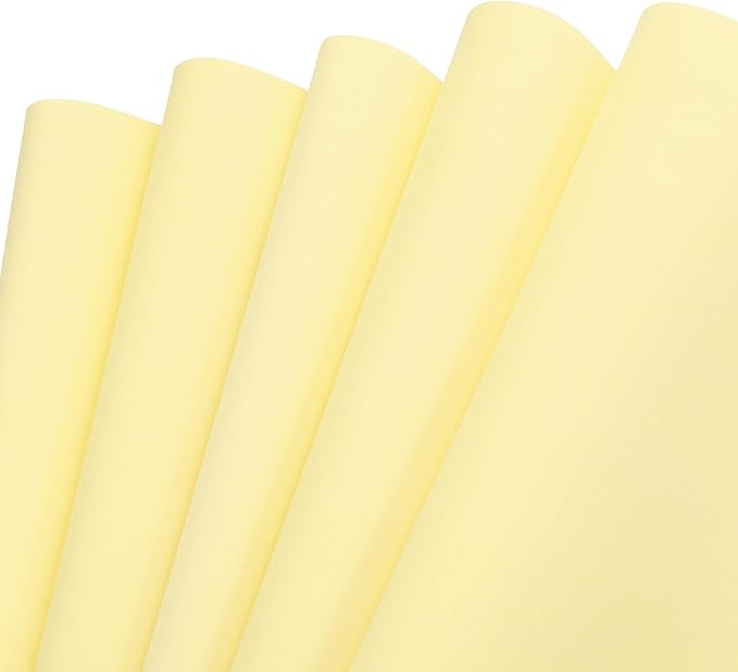 MECCANIXITY EVA Foam Sheets Light Yellow 35.4 Inch x 19.7 Inch 2mm Thick Crafts