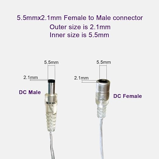 12V DC Sensitive Dimmer Switch for Led Light, Unique Female Male Led Dimmer Controller with 1 Female Power Jack Adapter, Brightness Adjustable for LED Strip Light, Neon Light, Neon Sign