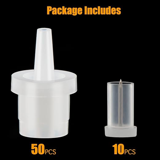 60 PCS Lash Glue Nozzle Replacement Kit, Lash Glue Replacement Nozzle Tip |