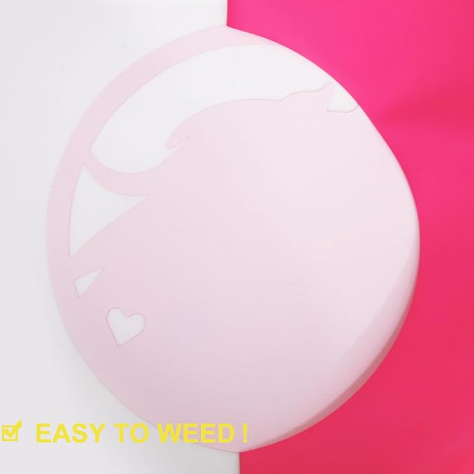 FUNKAKA Fluorescent Pink HTV Heat Transfer Vinyl Rolls