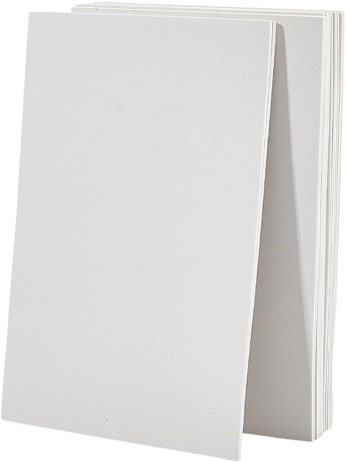 20Pcs 6x9 Inch 2MM Thick White Foam Paper Sheets Rectangle 3D High Density